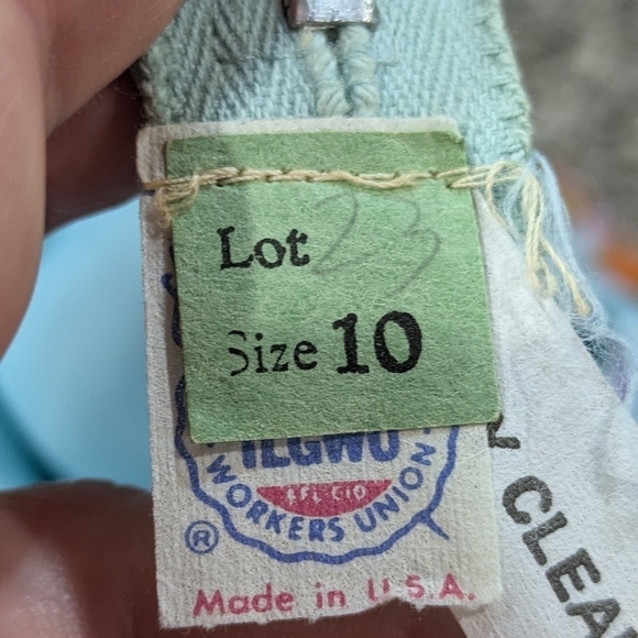 Vintage blue pink orange organza v neck puff sleeve ruffle neck maxi dress 10 - Picture 10 of 11